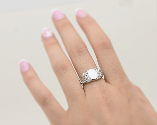 Carved Floral Ring
