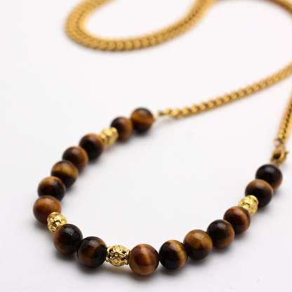 Tiger Eye Beaded Belly Chain