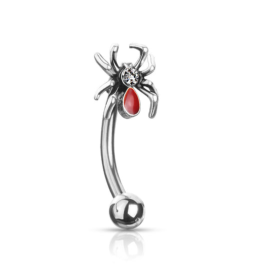 Small Spider Belly Ring
