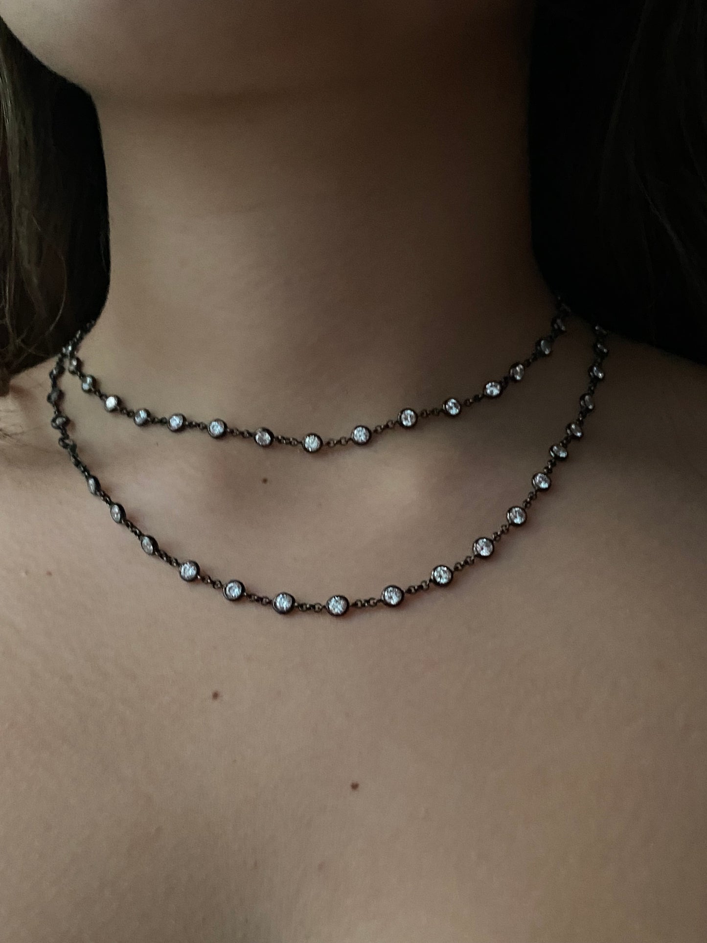 Black Layering Necklace