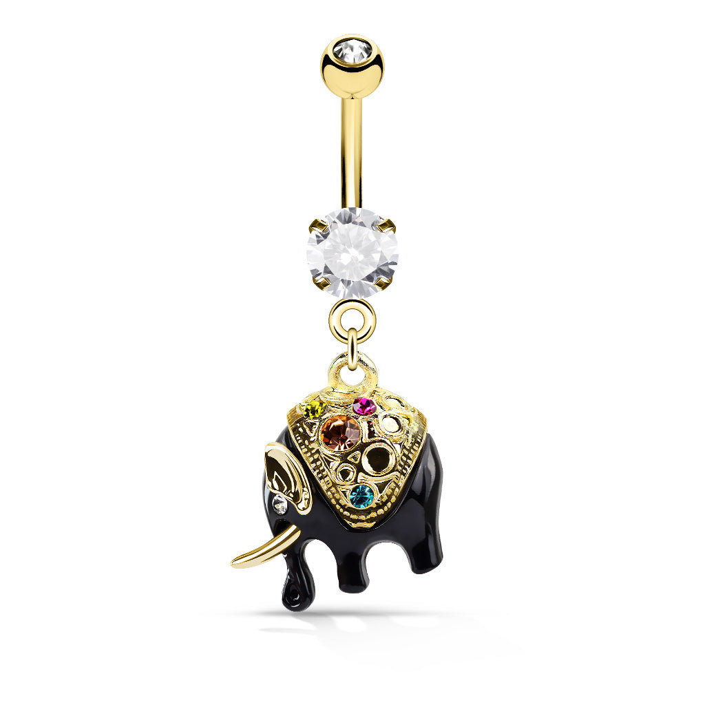 Dangly Elephant Belly Ring