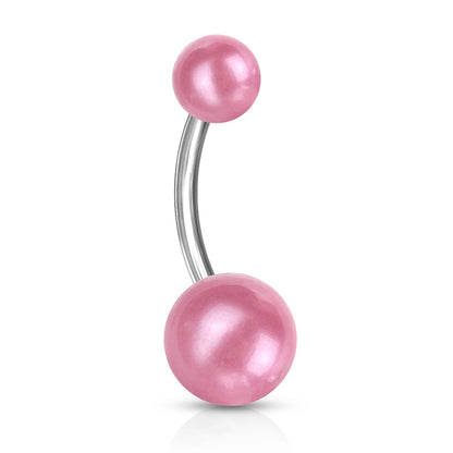 Champagne Pearl Belly Ring