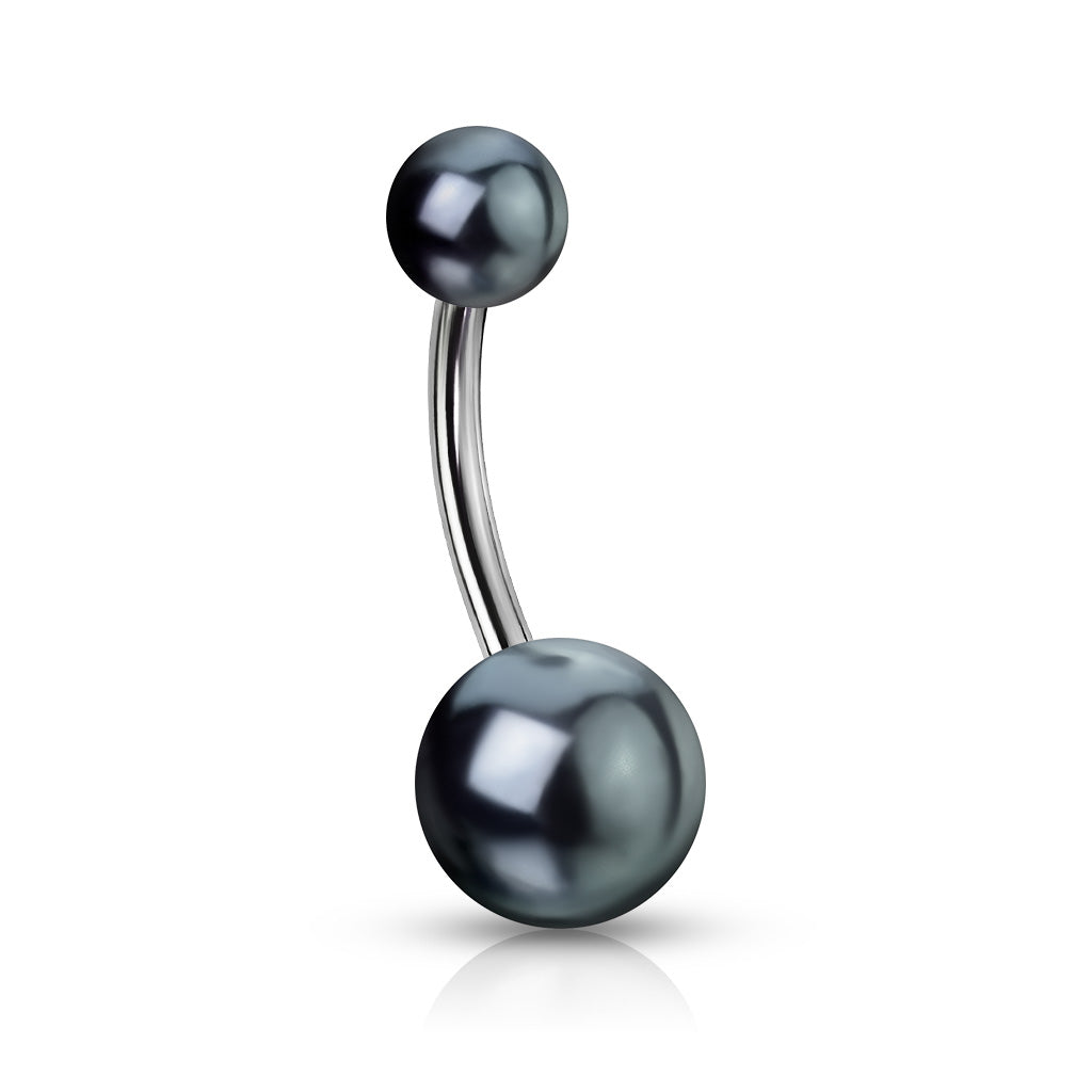Black Pearl Belly Ring