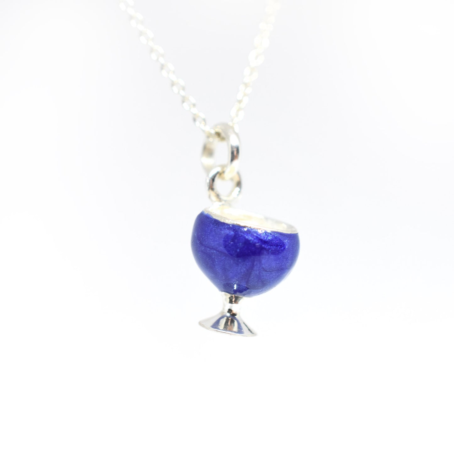 Enamel Wine Glass Necklace