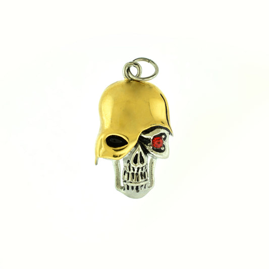 skull with helmet pendant