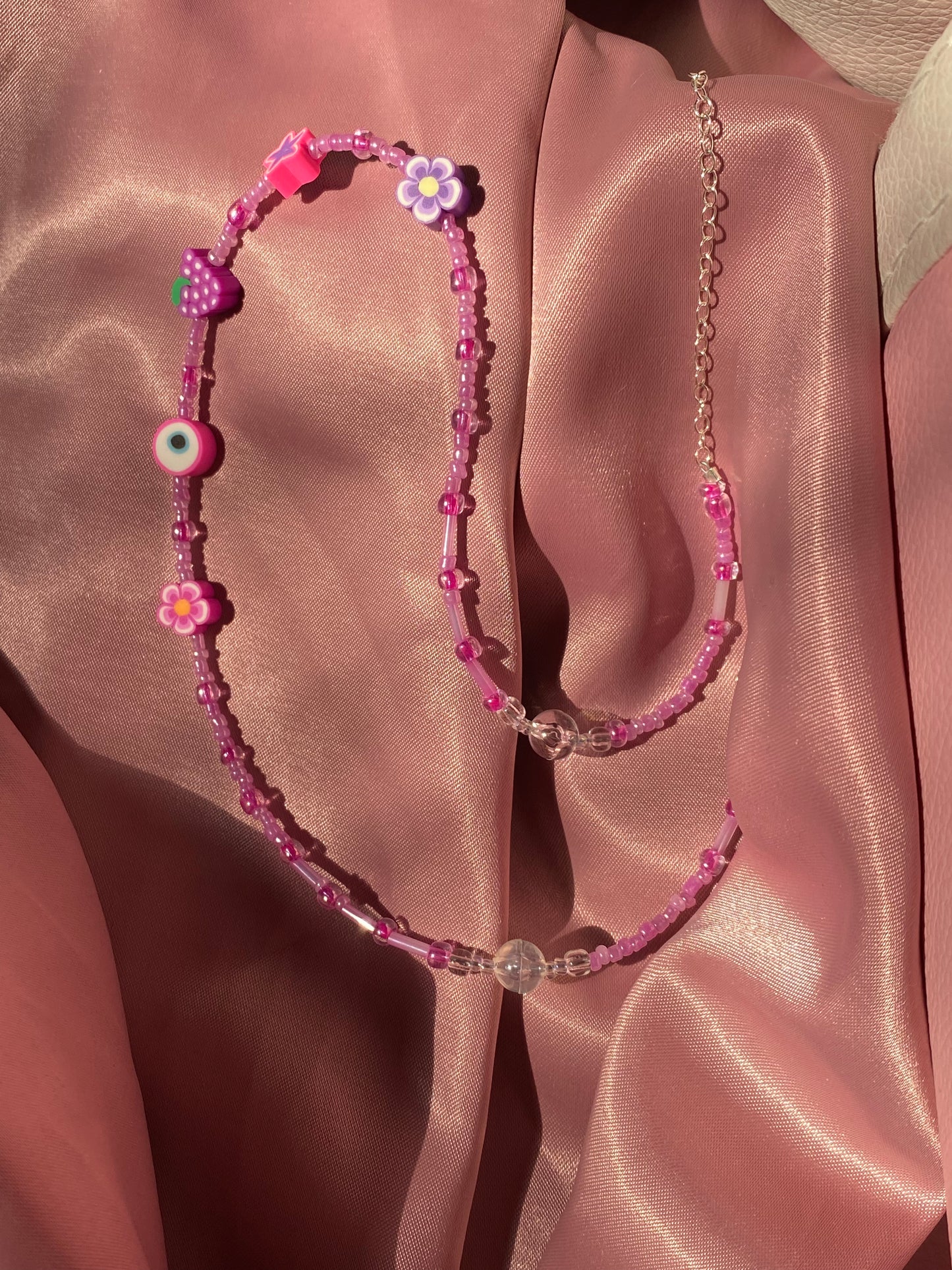 Grape Beaded Necklace