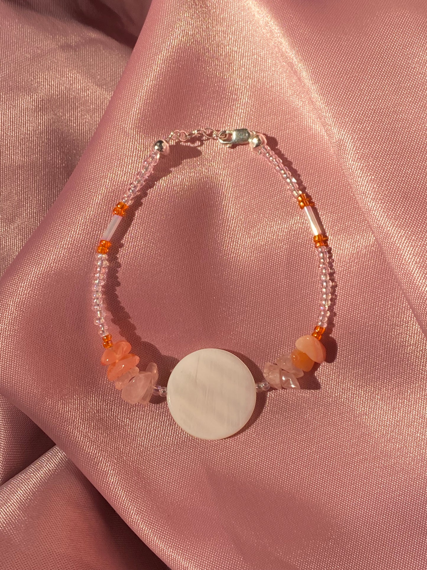 Coral & Pearl Bracelet