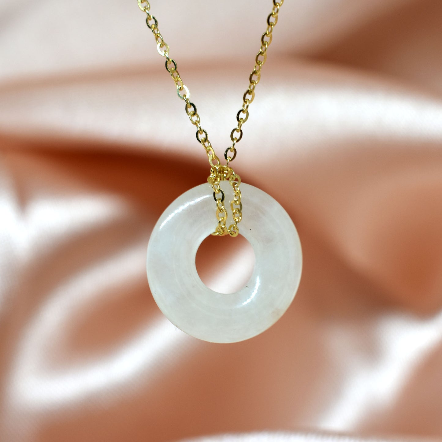 circle jade necklace