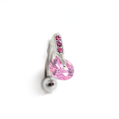 Pink Reverse Belly Ring