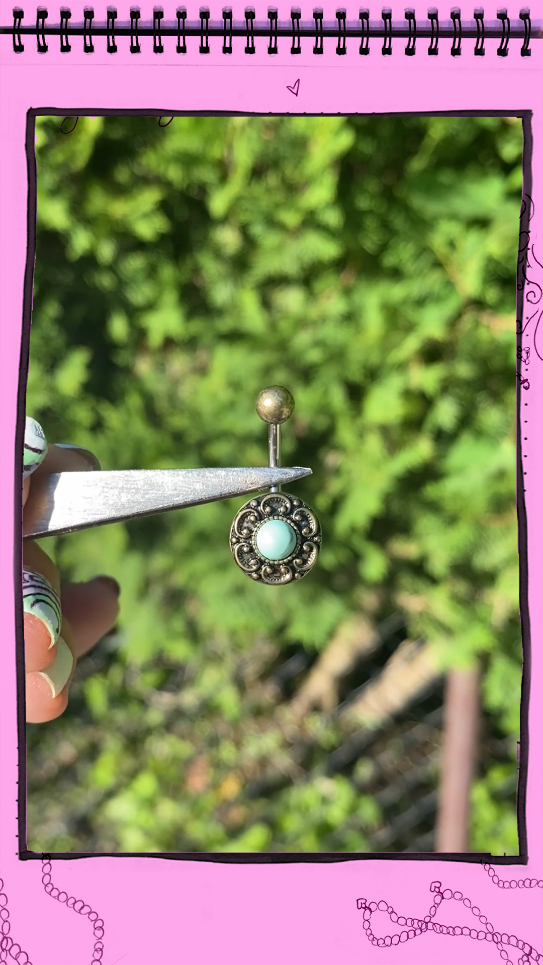 What A Girl Wants Antique Belly Ring
