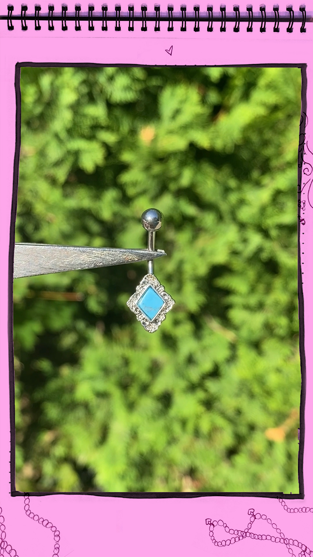 What A Girl Wants Turquoise Belly Ring