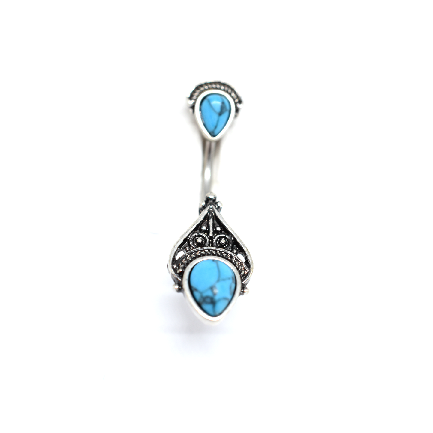 Turquoise Tears Belly Ring
