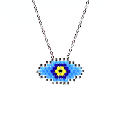 Woven Evil Eye Necklace