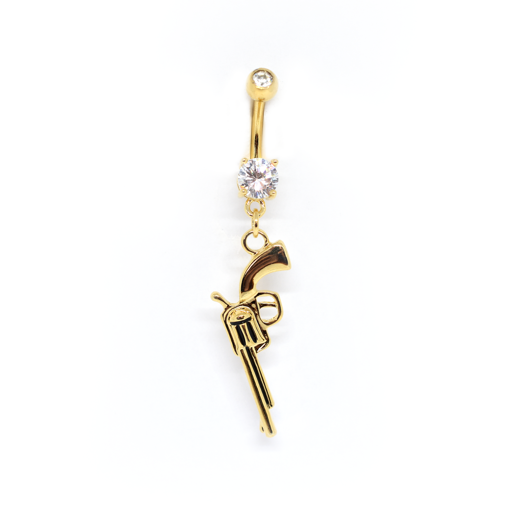 Jewelry, Gold Ak47 Belly Button Ring
