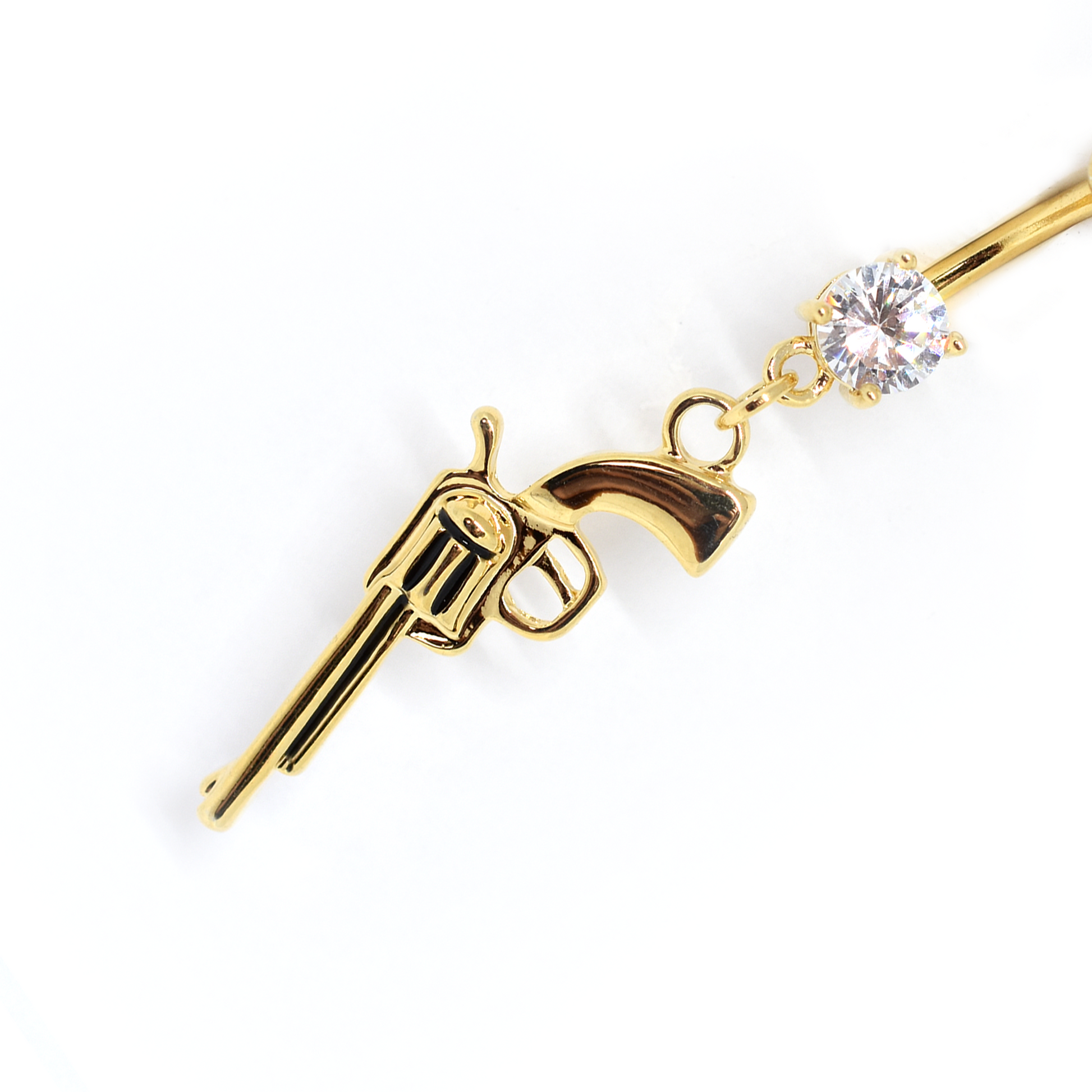 Jewelry, Gold Ak47 Belly Button Ring